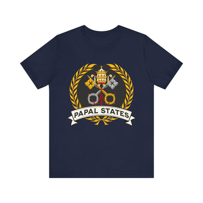 Navy / S Papal States Heraldry - Papacy Coat of Arms T-Shirt