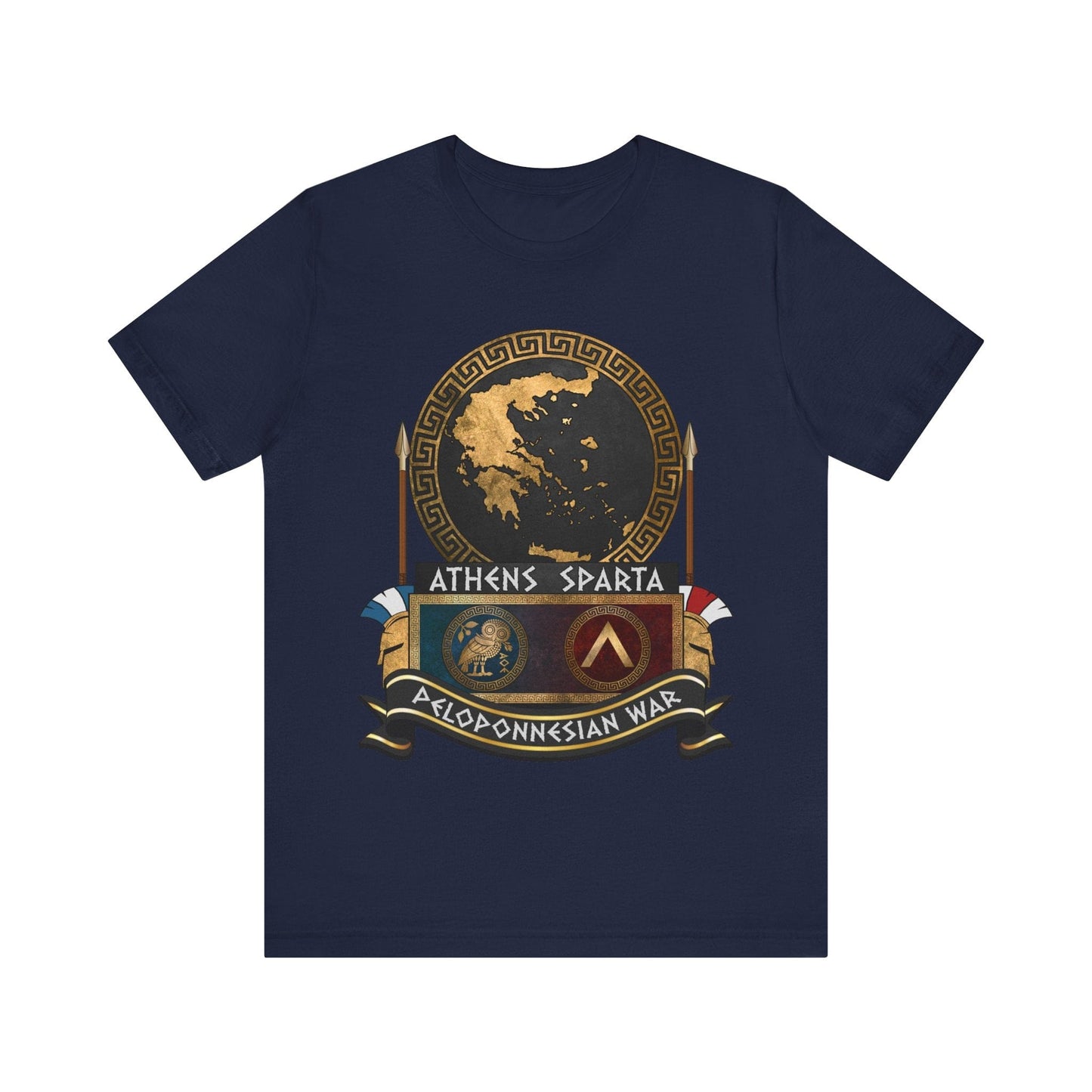 Navy / S Peloponnesian War Athens vs Sparta T-Shirt
