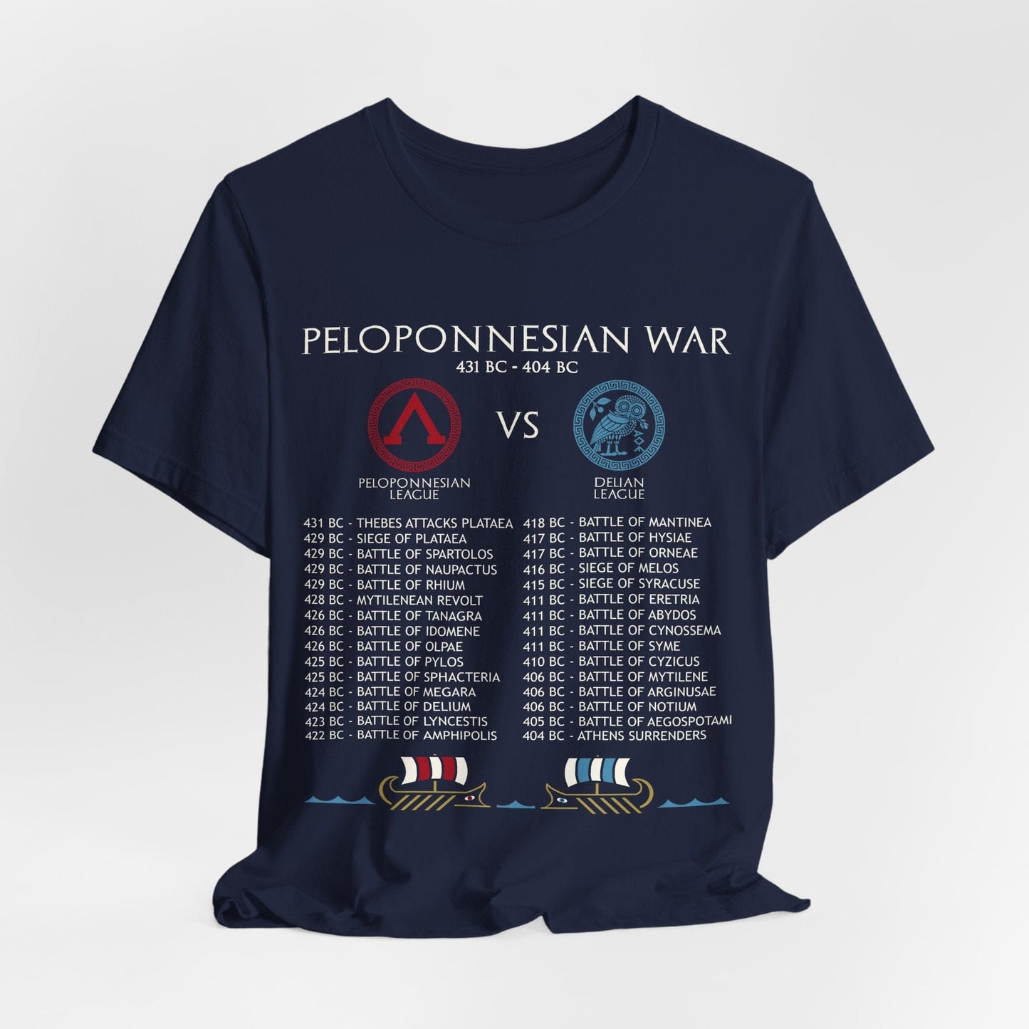Navy / S Peloponnesian War Battles T-Shirt