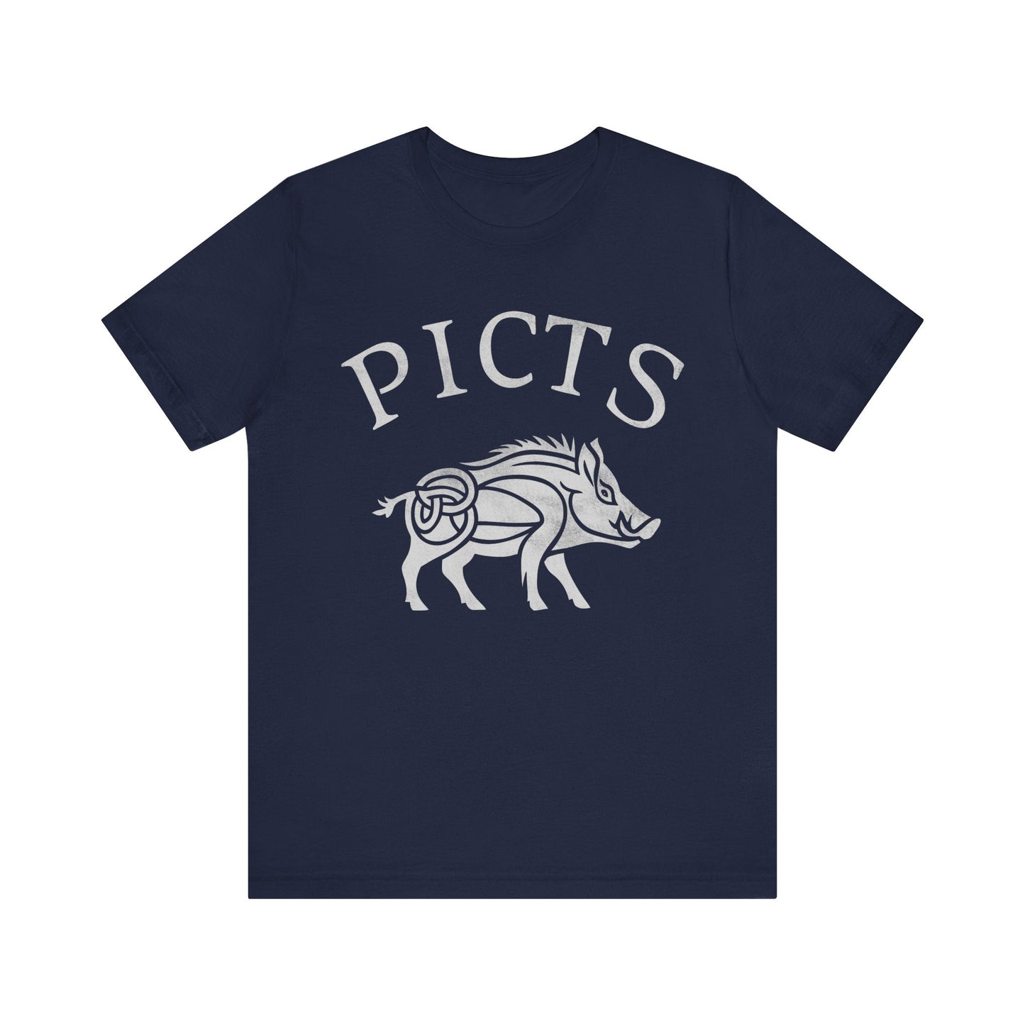 Navy / S Picts Boar Symbol - Pictish Tribes of Scotland T-Shirt