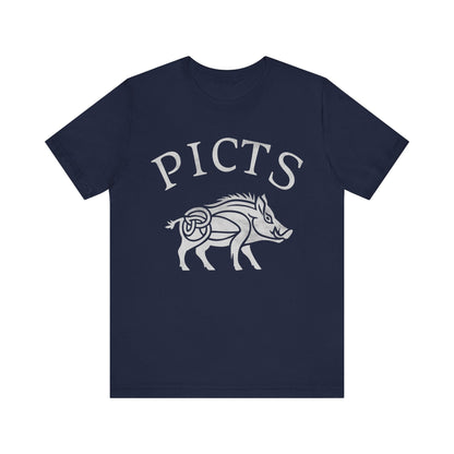 Navy / S Picts Boar Symbol - Pictish Tribes of Scotland T-Shirt