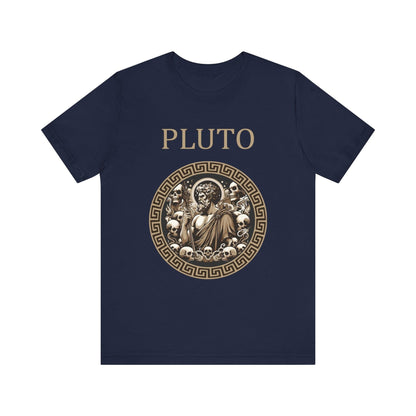 Navy / S Pluto Roman God of the Dead and Underworld T-Shirt