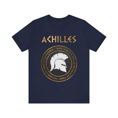 Navy / S Rage of Achilles - Homer the Iliad T-Shirt