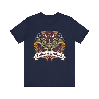 Navy / S Roman Empire Shirt - Roman Eagle Standard T-Shirt
