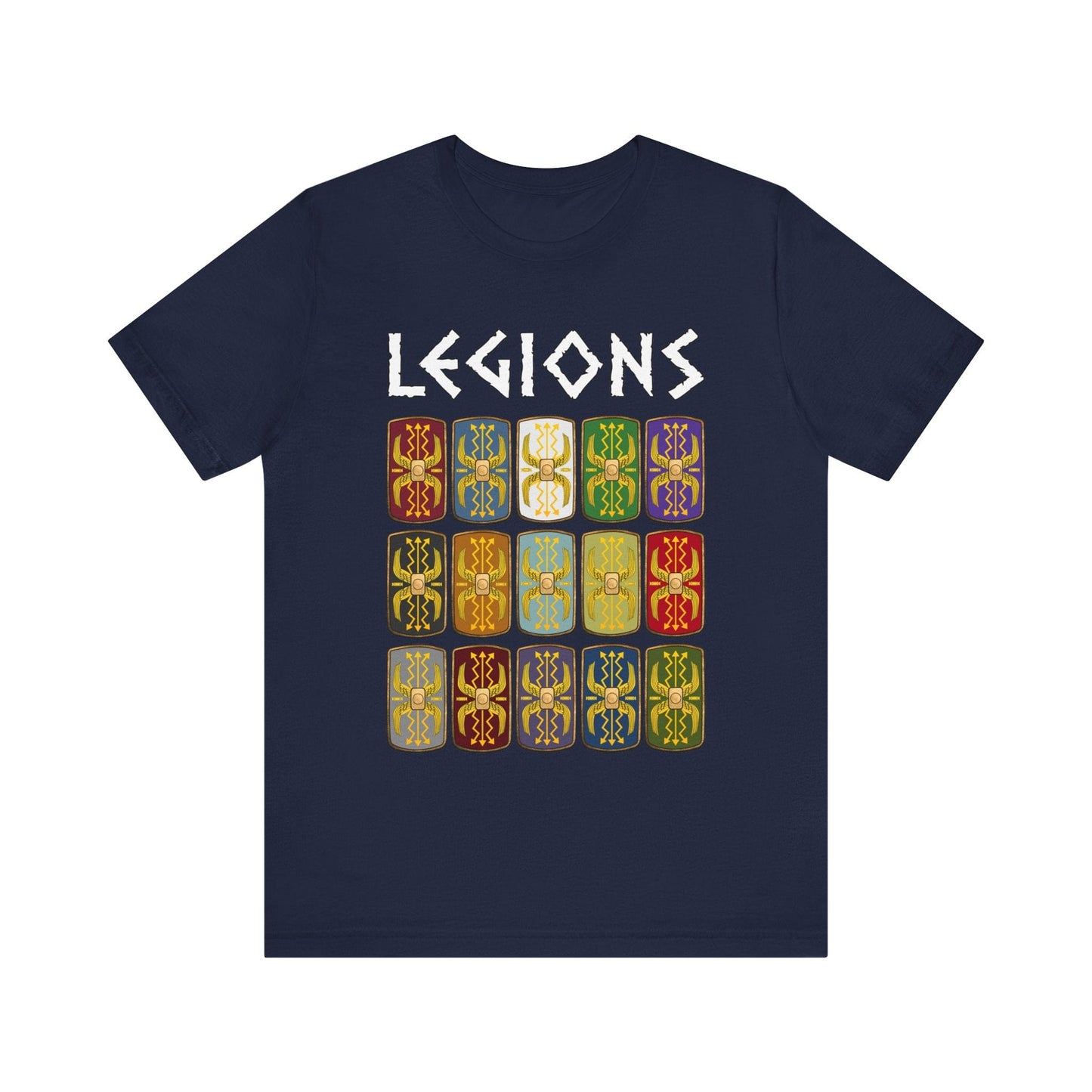 Navy / S Roman Legions Shields T-Shirt