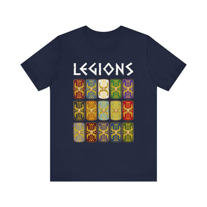 Navy / S Roman Legions Shields T-Shirt