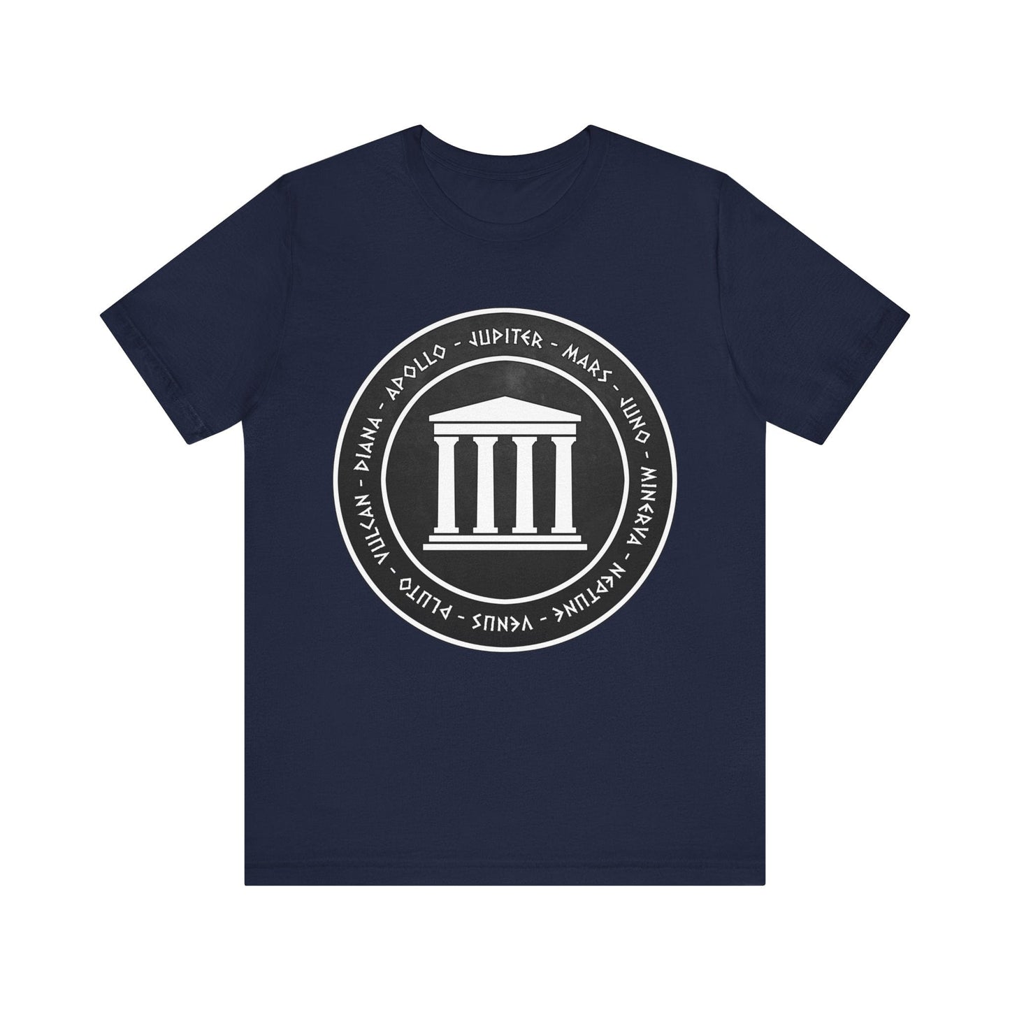 Navy / S Roman Pantheon - Gods and Goddesses of Ancient Rome T-Shirt