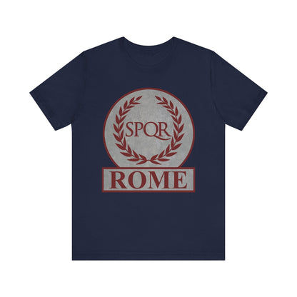 Navy / S Rome Ancient Roman SPQR Symbol T-shirt