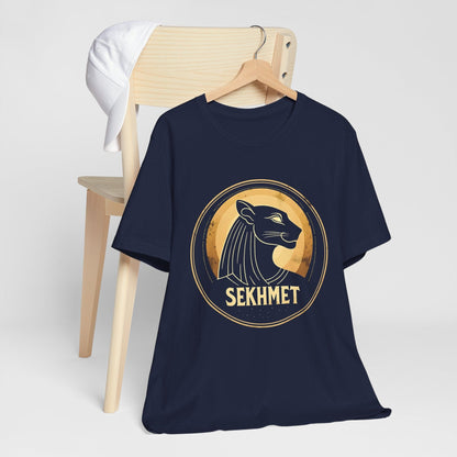 Navy / S Sekhmet Ancient Egyptian Goddess - Sekhmet T-shirt