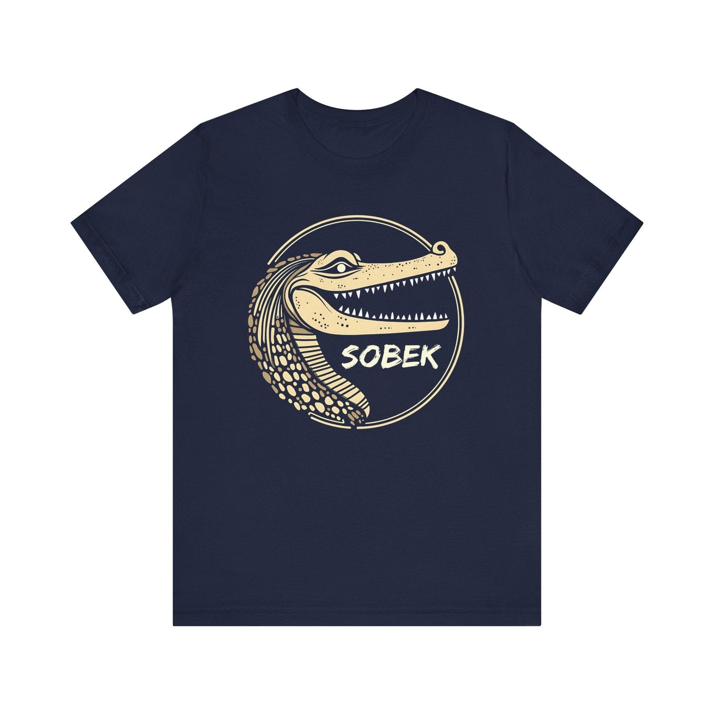 Navy / S Sobek Ancient Egyptian God of the Nile T-shirt