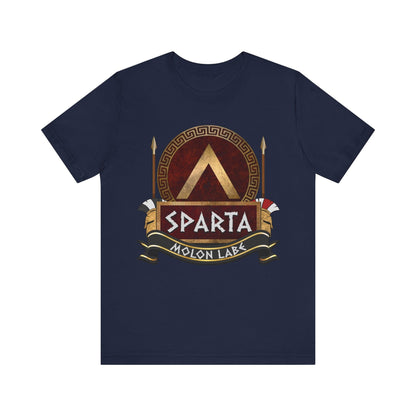 Navy / S Sparta - Lacedaemonian Arms and Armor - Spartan Army T-shirt