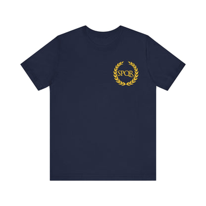 Navy / S SPQR Roman Empire Double Sided SPQR T-Shirt