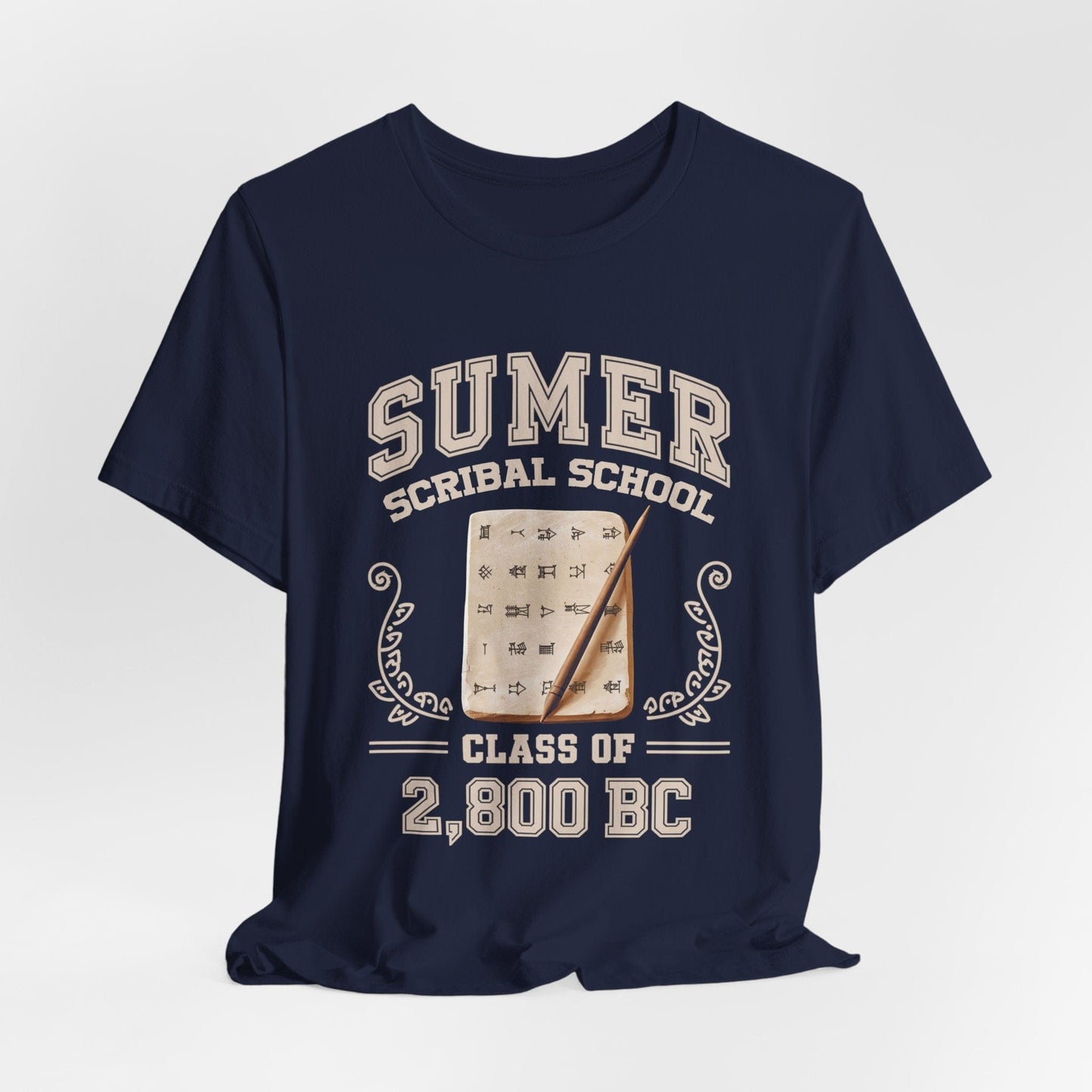 Navy / S Sumer Scribal School - Class of 2,800 BC T-Shirt