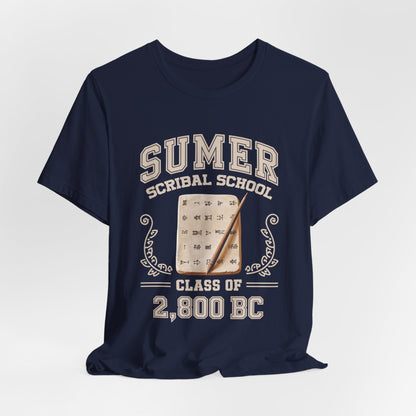 Navy / S Sumer Scribal School - Class of 2,800 BC T-Shirt