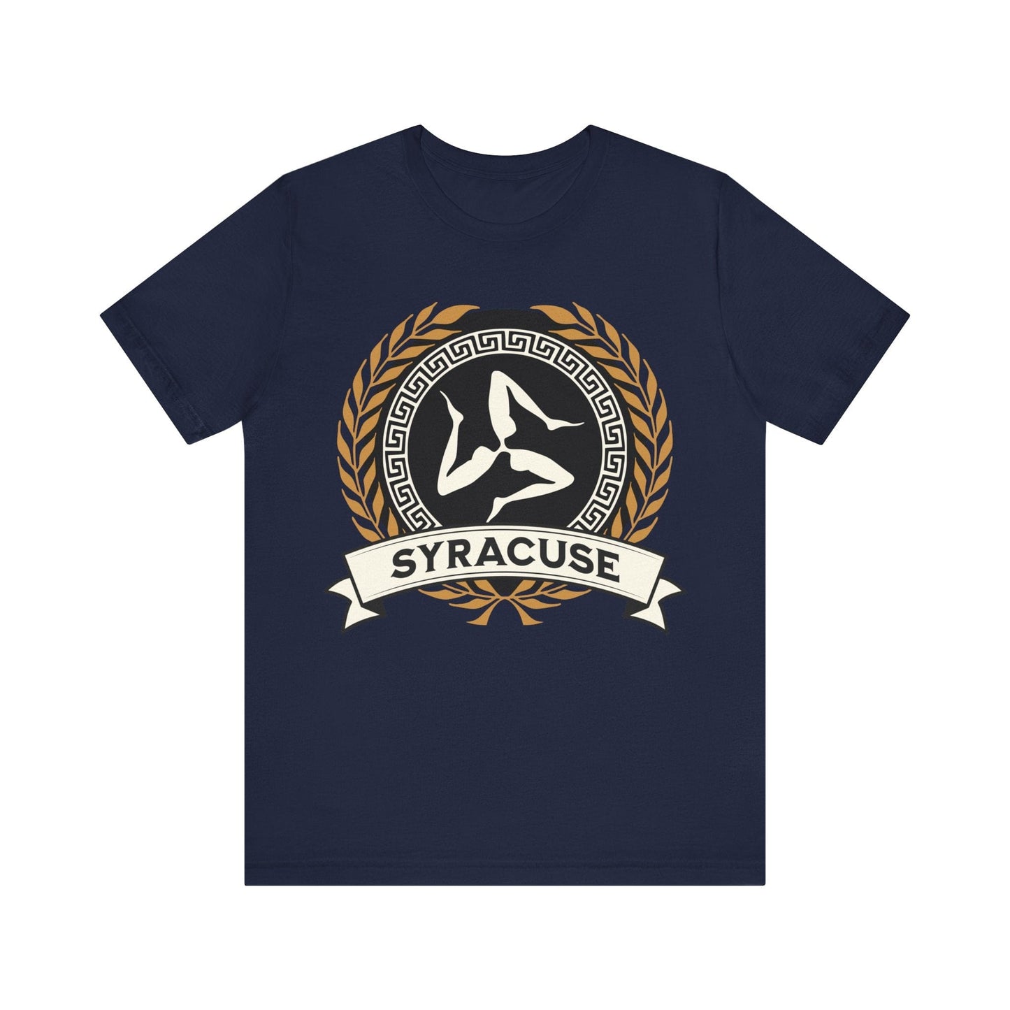 Navy / S Syracuse Ancient Greek City-State - Polis of Syracuse Symbol - Syracusan History - T-shirt