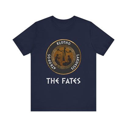 Navy / S The Fates - The Moirai - Ancient Greek Goddesses T-Shirt