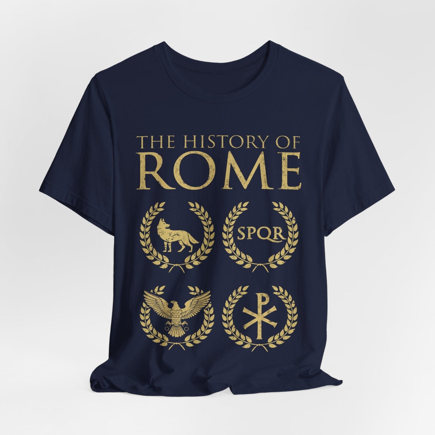 Navy / S The History of Rome - Founding to Fall T-Shirt