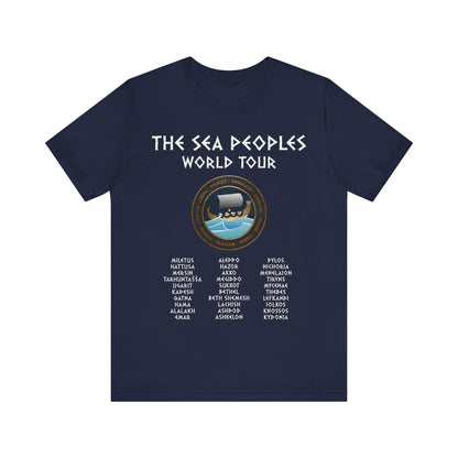 Navy / S The Sea Peoples World Tour - Bronze Age History Meme - Funny History T-shirt
