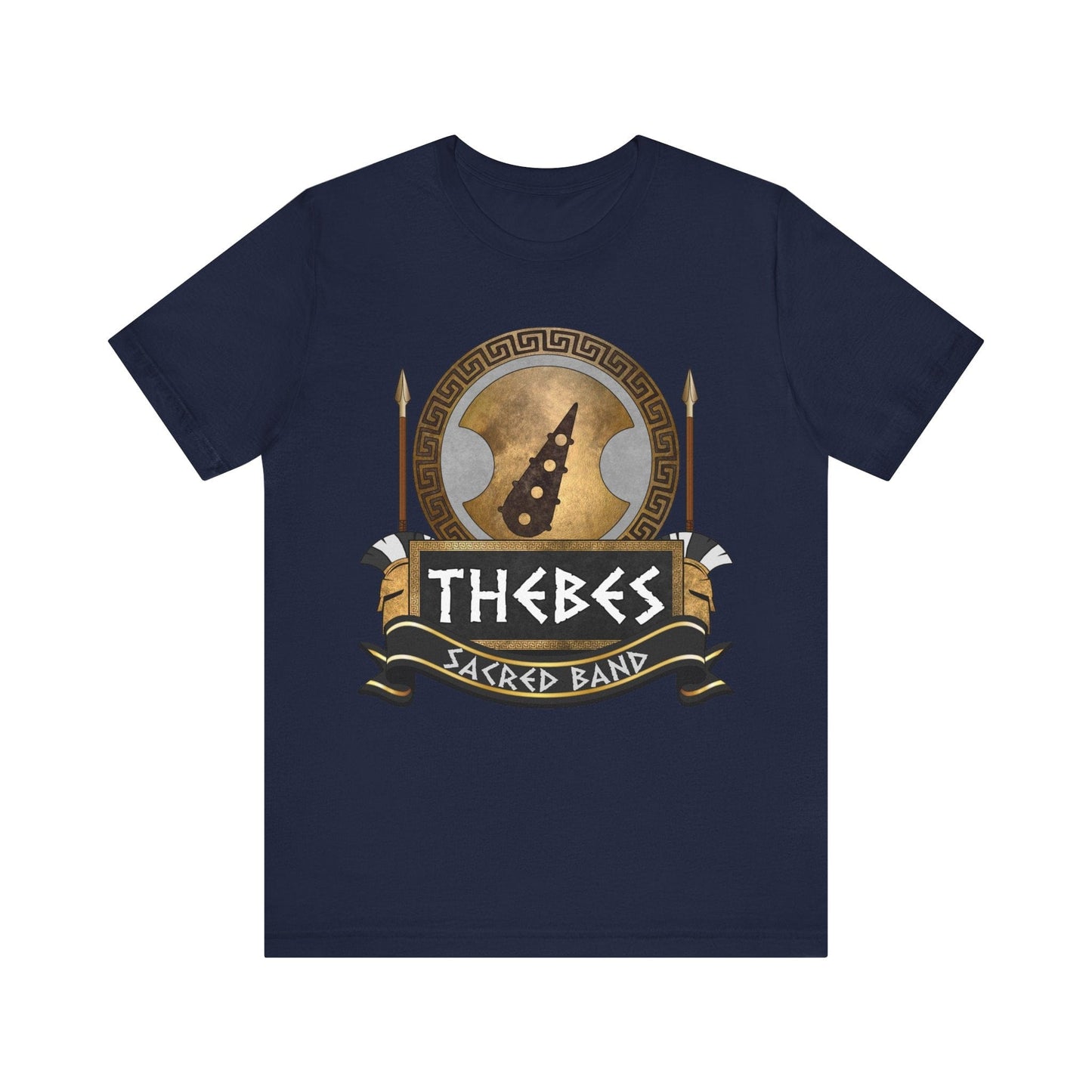Navy / S Thebes Sacred Band T-Shirt