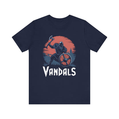 Navy / S Vandals Warrior - Dark Ages History - Kingdom of the Vandals T-shirt