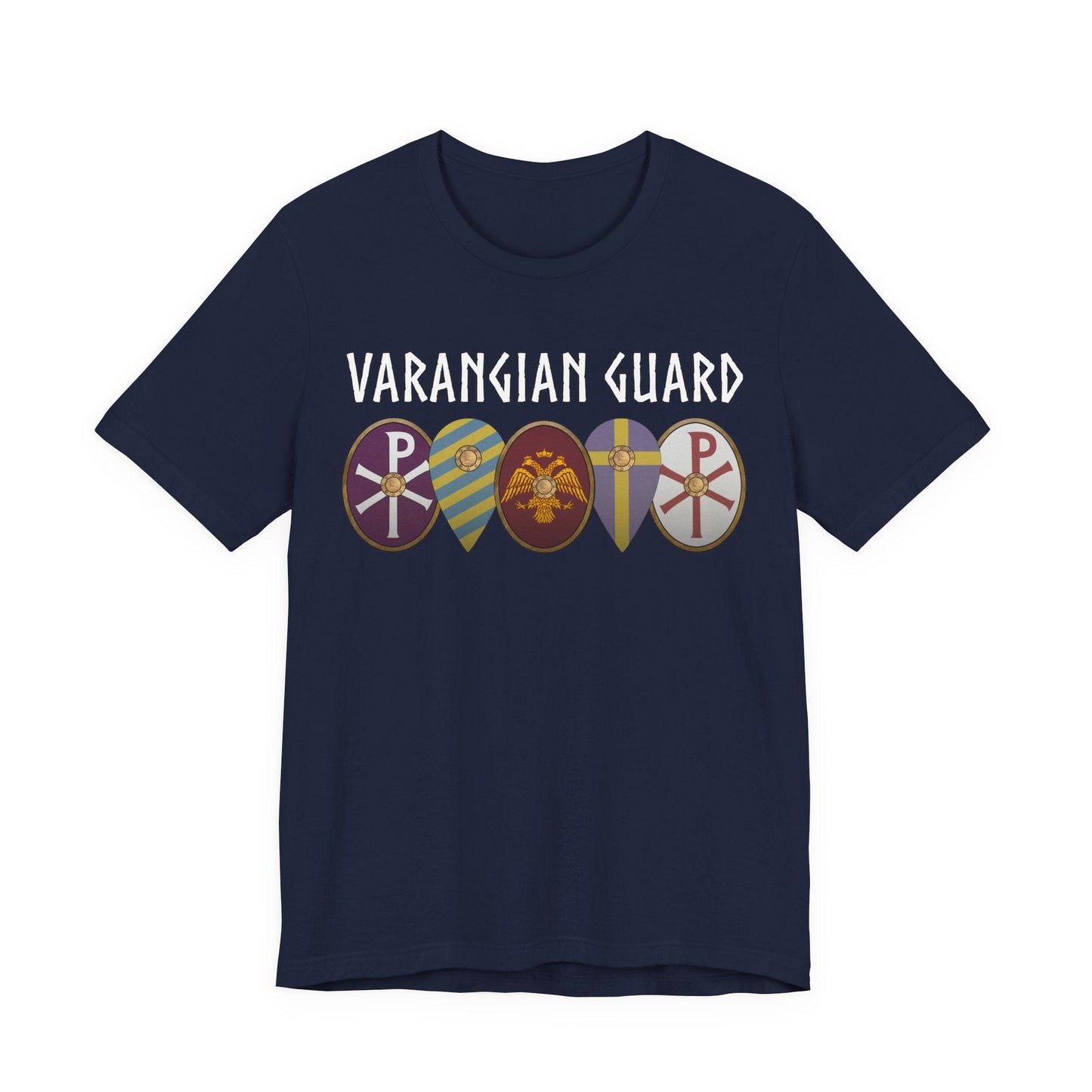 Navy / S Varangian Guard Byzantine Shields T-Shirt