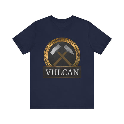 Navy / S Vulcan Ancient Roman God T-Shirt