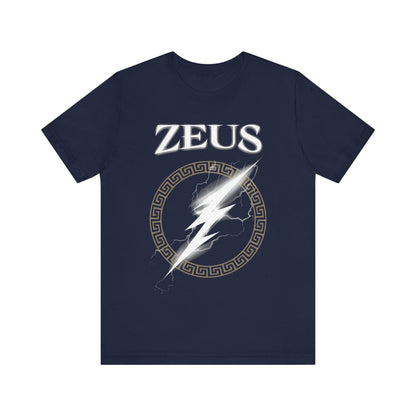 Navy / S Zeus Greek God Thunderbolt of Zeus T-Shirt