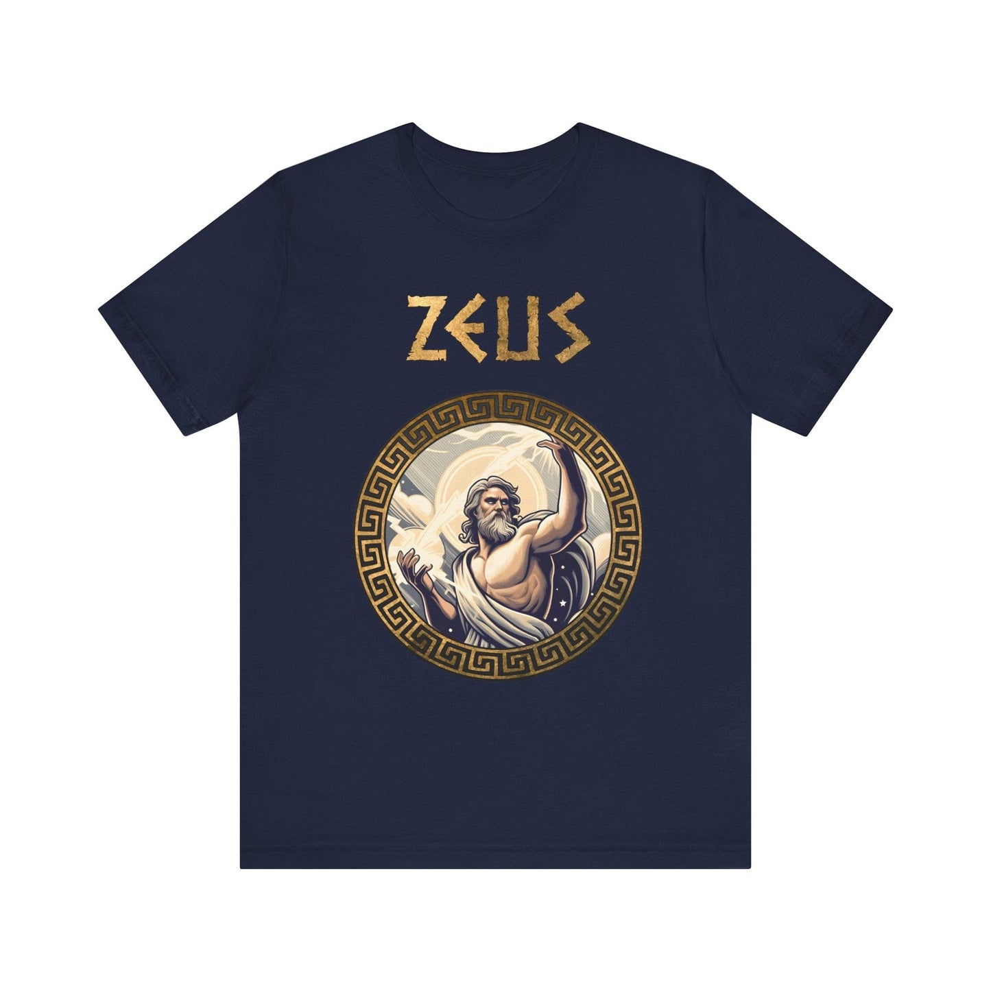 Navy / S Zeus King of the Greek Gods T-Shirt