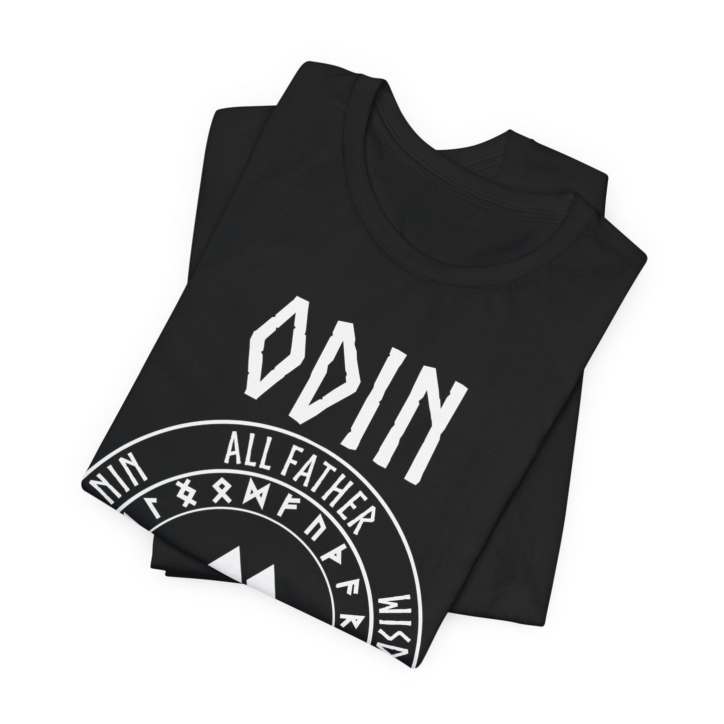 Odin Norse God with Futhark Runes T-shirt