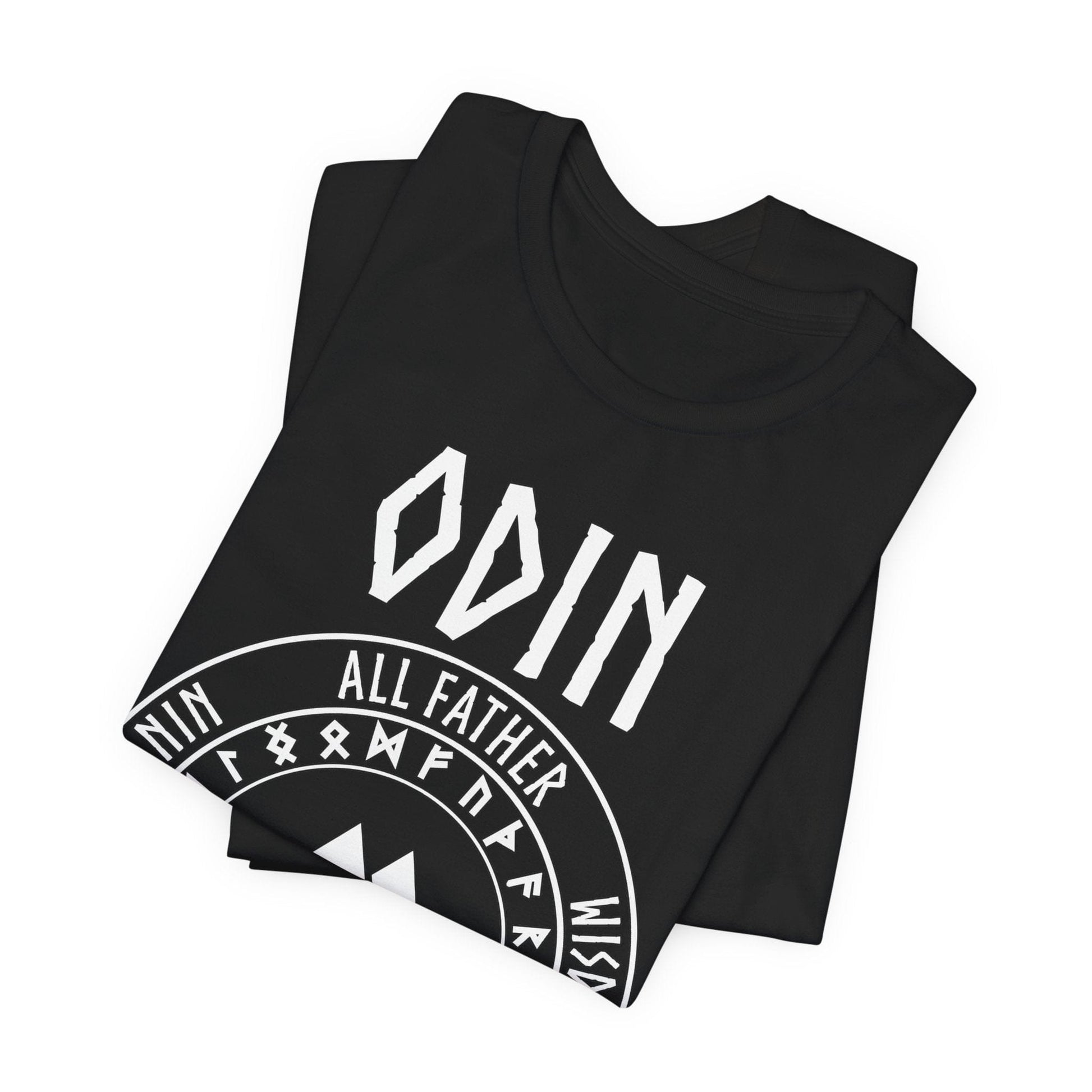 Odin Norse God with Futhark Runes T-shirt
