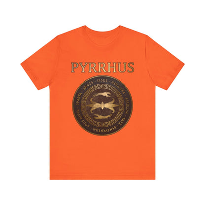 Orange / S Pyrrhus of Epirus Famous Battles - Ancient Warfare - Ancient Battles T-shirt