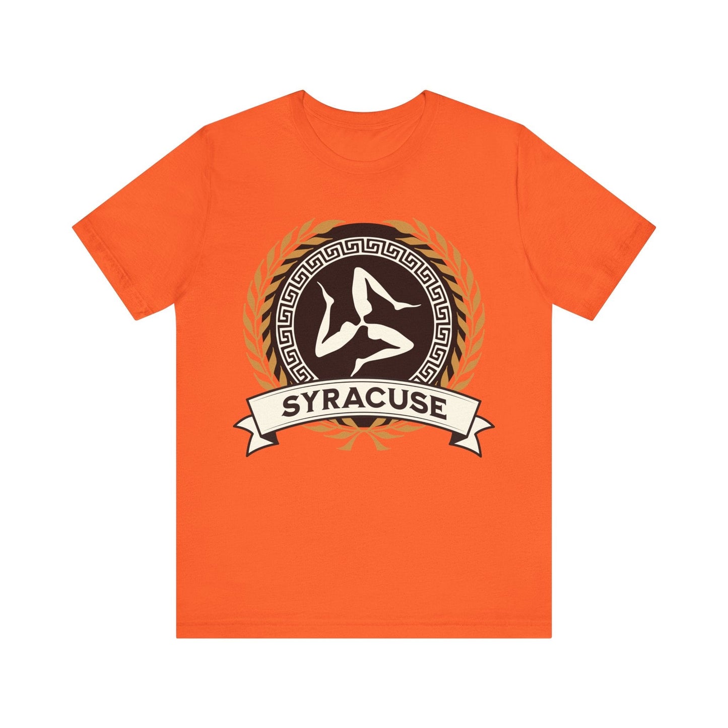 Orange / S Syracuse Ancient Greek City-State - Polis of Syracuse Symbol - Syracusan History - T-shirt
