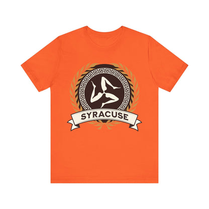 Orange / S Syracuse Ancient Greek City-State - Polis of Syracuse Symbol - Syracusan History - T-shirt