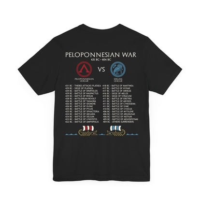 Peloponnesian War Battles - Double Sided T-Shirt