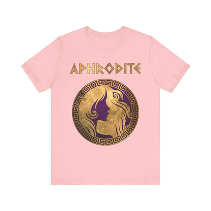 Pink / S Aphrodite Greek Goddess of Love and Beauty T-shirt