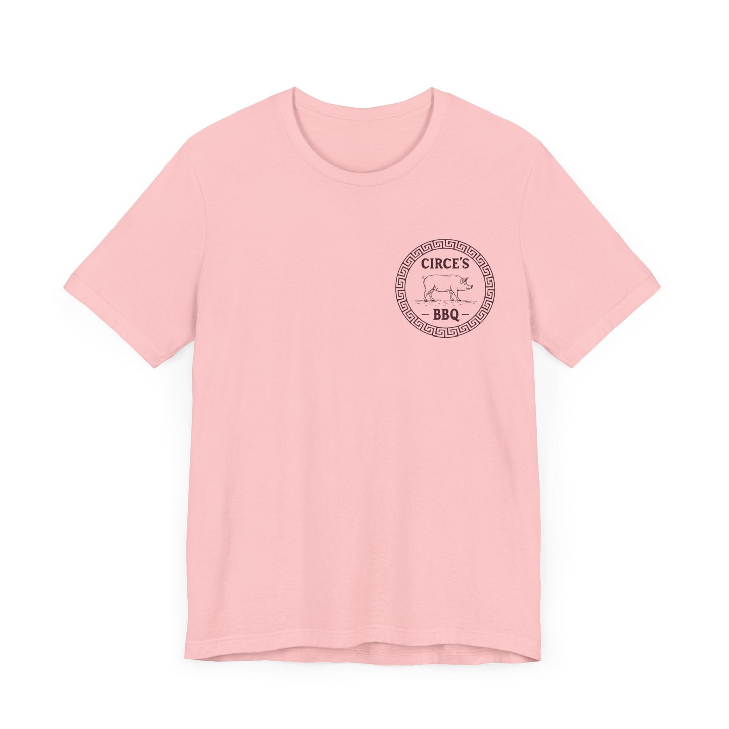 Pink / S Circe's BBQ - Funny Greek Mythology Double Sided T-Shirt