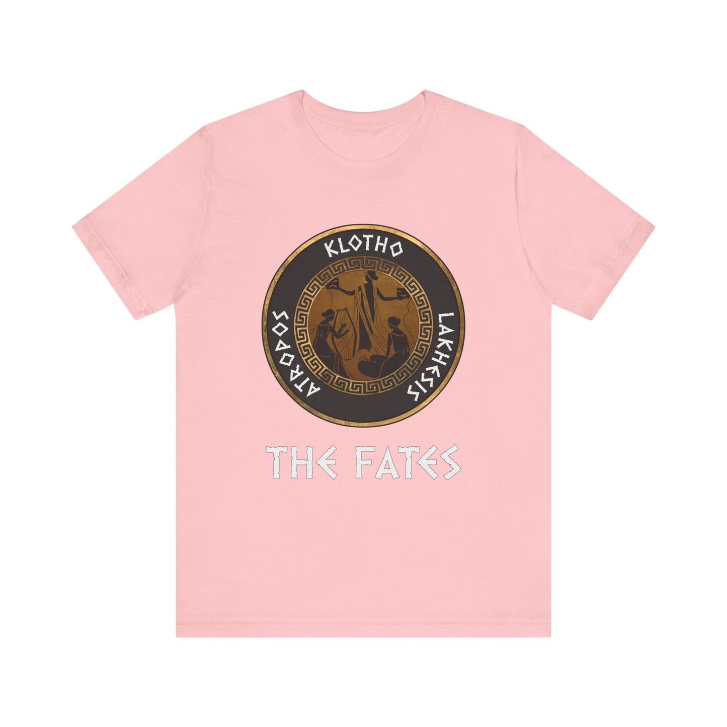 Pink / S The Fates - The Moirai - Ancient Greek Goddesses T-Shirt