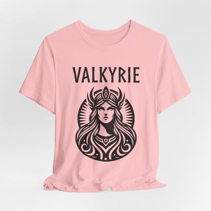 Pink / S Valkyrie Norse Mythology T-Shirt