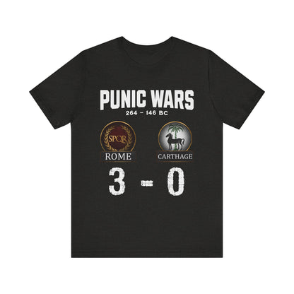 Punic Wars - Rome vs Carthage - 3 to 0 Final Score  - Funny History T-shirt