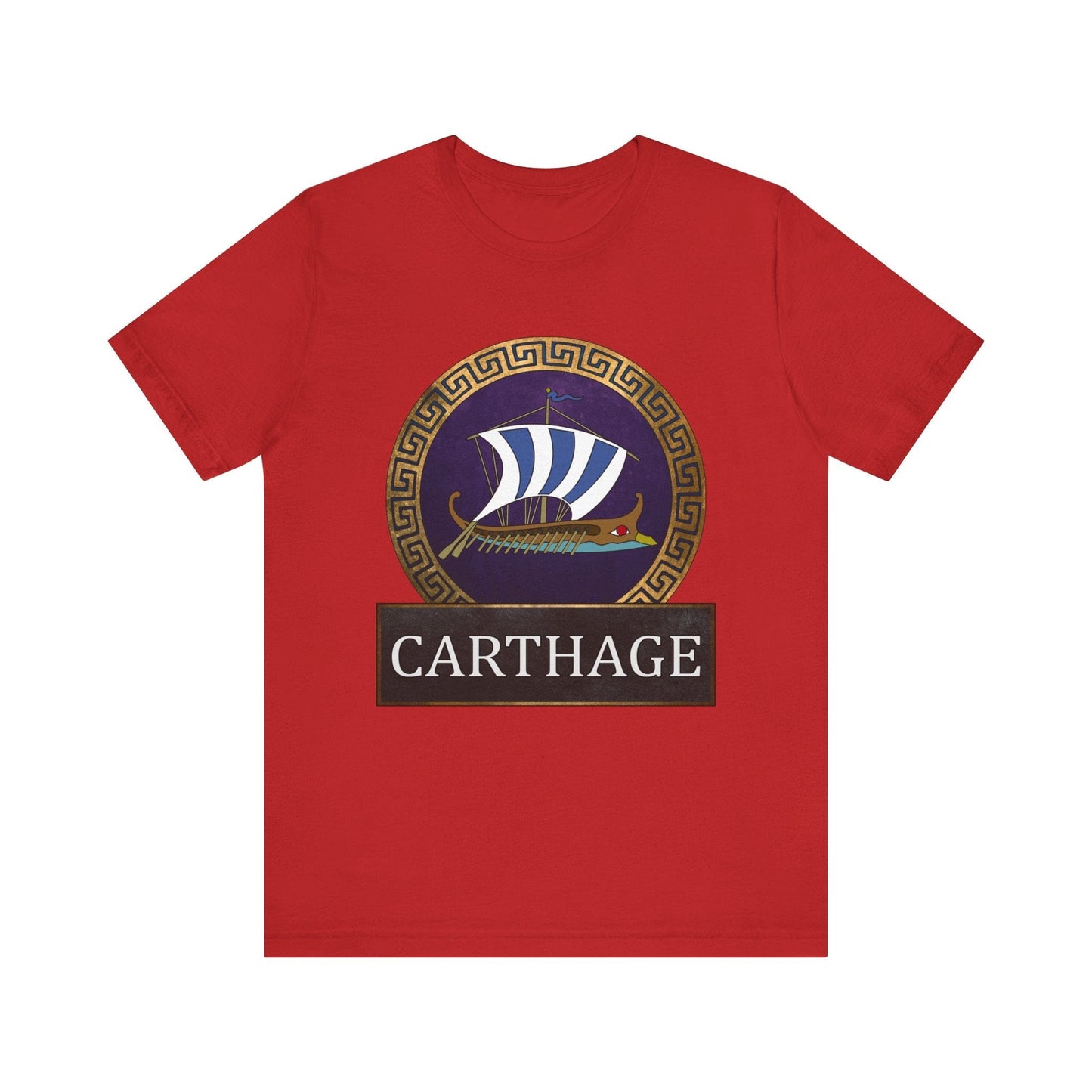 Red / S Ancient Carthage - Carthaginian Navy T-shirt