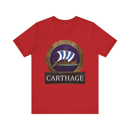 Red / S Ancient Carthage - Carthaginian Navy T-shirt