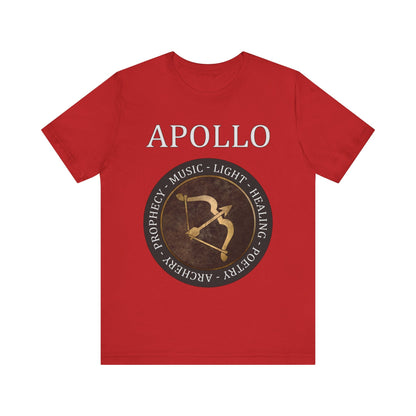 Red / S Apollo Ancient Greek God - Bow of Apollo T-Shirt