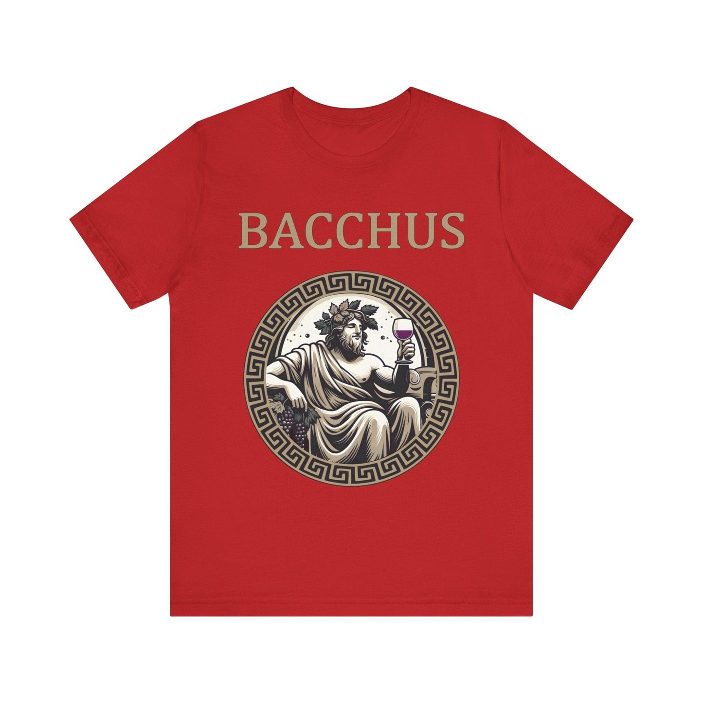Red / S Bacchus Roman God of Wine, Madness and Festivals T-Shirt