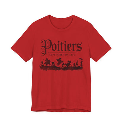 Red / S Battle of Poitiers - Hundred Years' War T-Shirt