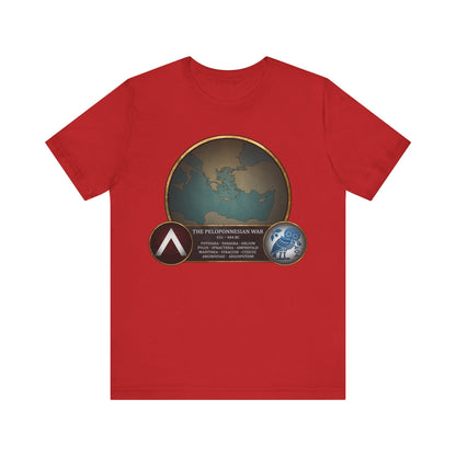 Red / S Battles of the Peloponnesian War - Athens vs Sparta T-Shirt