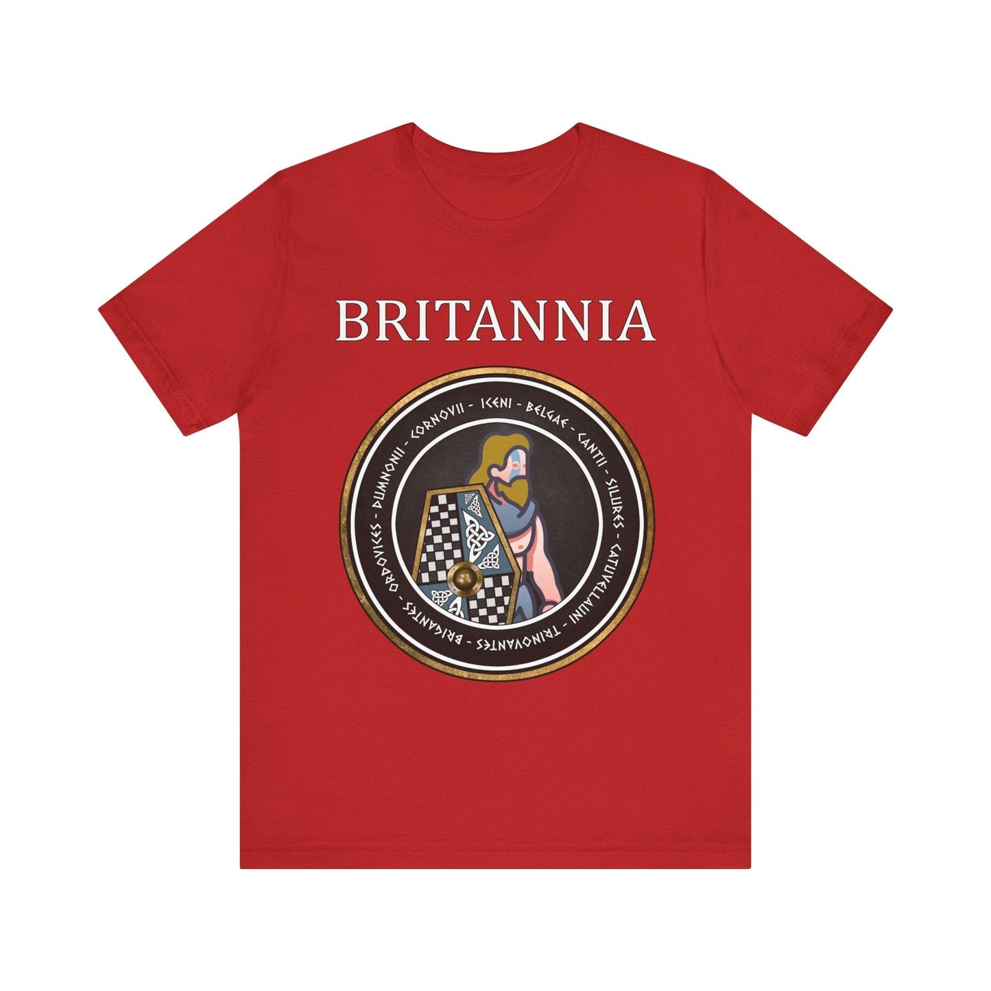 Red / S Britannia - Tribes of Ancient Britain - Woad Warrior T-Shirt