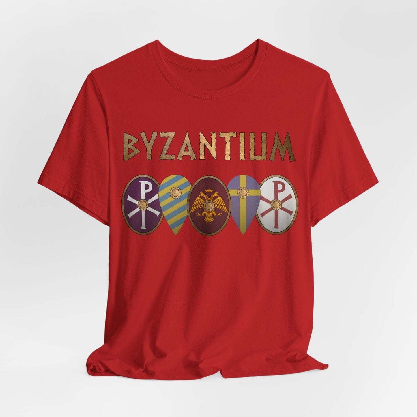 Red / S Byzantium Shields T-Shirt