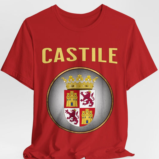 Red / S Castile Medieval Spain T-Shirt