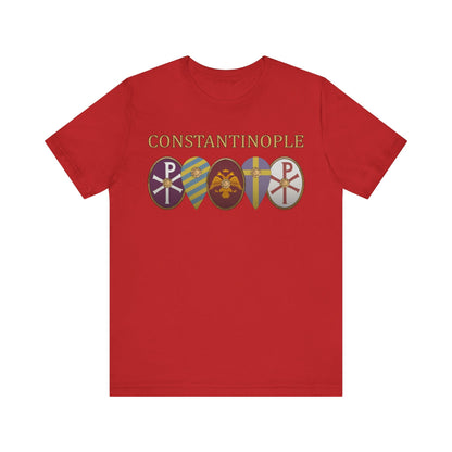 Red / S Constantinople - Byzantine Shields T-Shirt