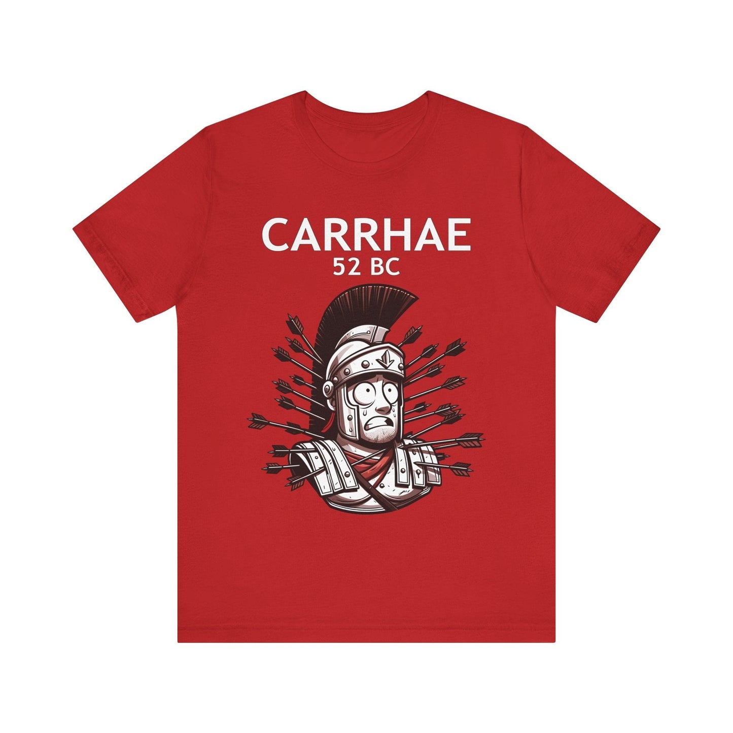 Red / S Crassus at Carrhae - Funny Roman History T-Shirt